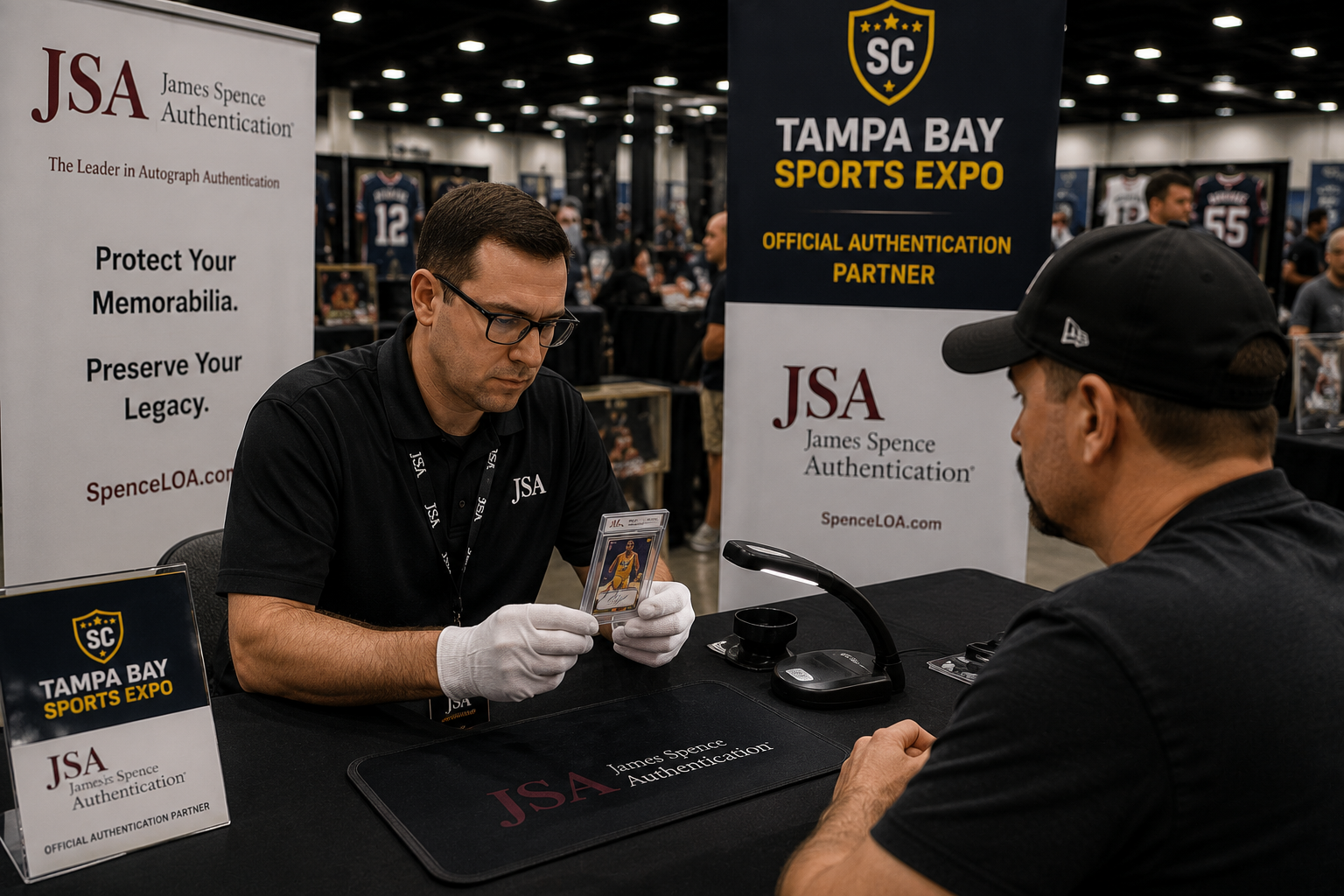tampa-bay-sports-expo-jsa-authneticating-trading-card